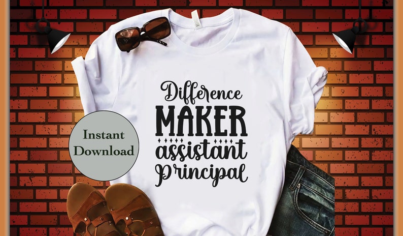 Assistant Principal SVG PNG DXF Eps Jpg File Bundle, Asst Principal Teacher School Cutting Files For Cricut and Silhouette, T-Shirt Design image 9