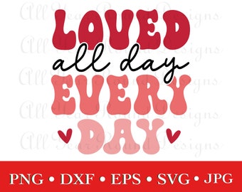 Valentine SVG PNG DXF Eps Jpg File Bundle, Valentines Day Cut Files For Cricut, Silhouette, Sublimation Diy T-Shirt Design, Instant Download