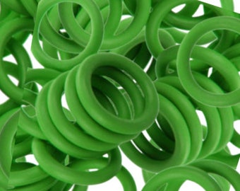 Oh Rings - Kelly Green (10)  - Available Sizes 12mm, 10mm and 7.5mm