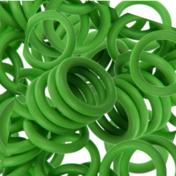 Oh Rings - Kelly Green (10)  - Available Sizes 12mm, 10mm and 7.5mm