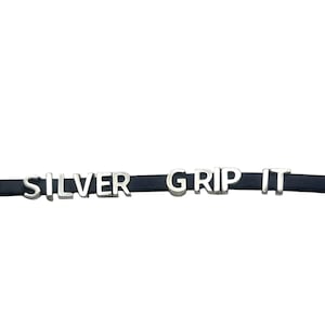 English Alphabet Grip It Sliders - fits Flat 5mmx2mm Leather Jewelry Supplies and Beads and Craft supplies