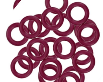 Oh Rings - Merlot (10)  - Available Sizes 12mm, 10mm and 7.5mm