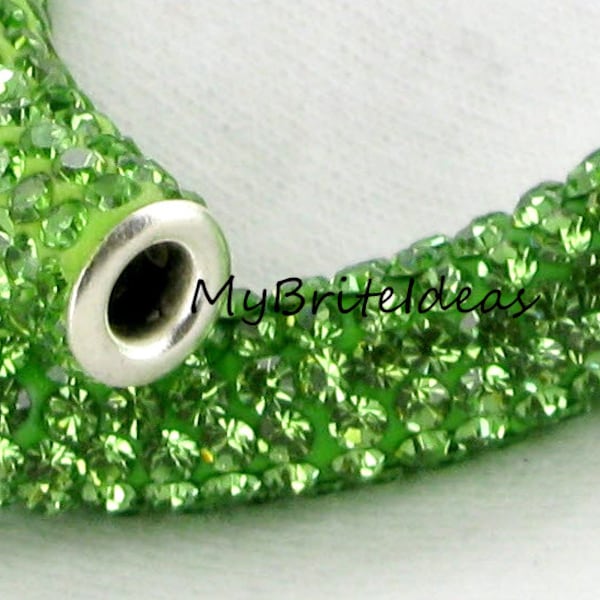 One  Peridot Light Green Pave Tube - Beads Jewelry Supplies Crafting Supplies Jewelry Making