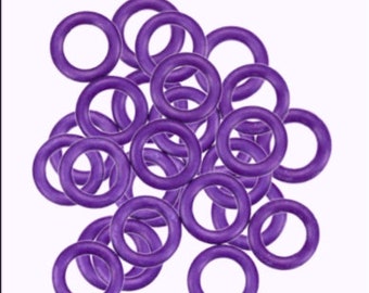 Oh Rings - Purple (10)  - Available Sizes 12mm, 10mm and 7.5mm