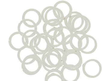 Oh Rings - White (10)  - Available Sizes 12mm, 10mm and 7.5mm