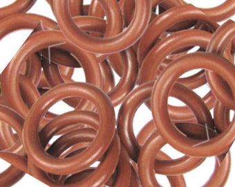 Oh Rings - Tan - light brown (10)  - Available Sizes 12mm and 10mm