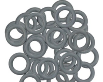 Oh Rings - Charcoal Gray (10)  - Available Sizes 12mm, 10mm and 7.5mm