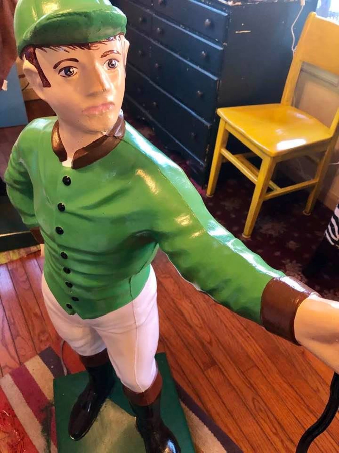 Classic Painted Lawn Jockey Etsy