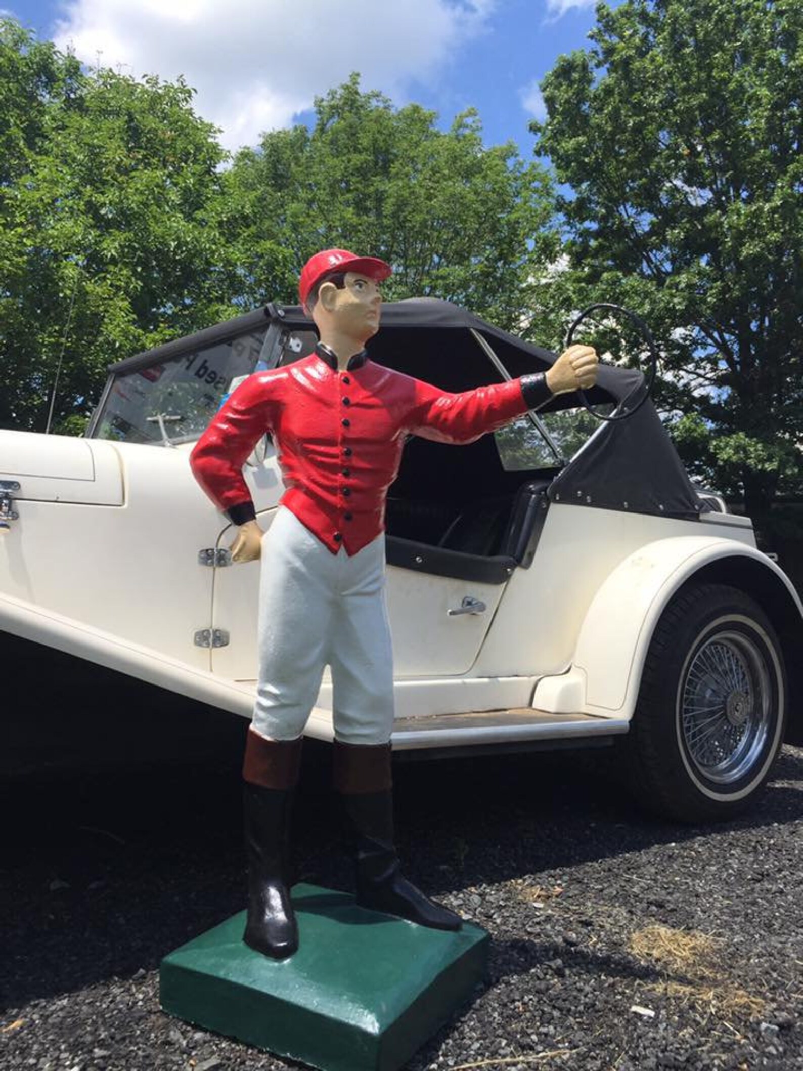 Classic Painted Lawn Jockey Etsy