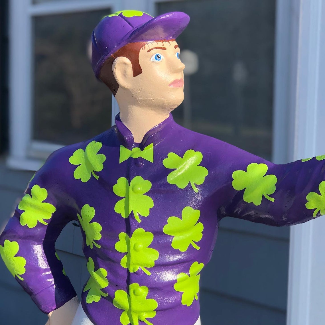 Custom Painted Lawn Jockey Etsy