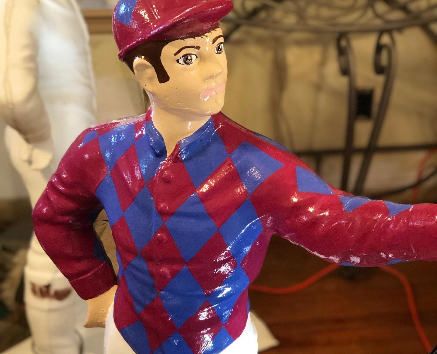 Custom Painted Lawn Jockey Etsy