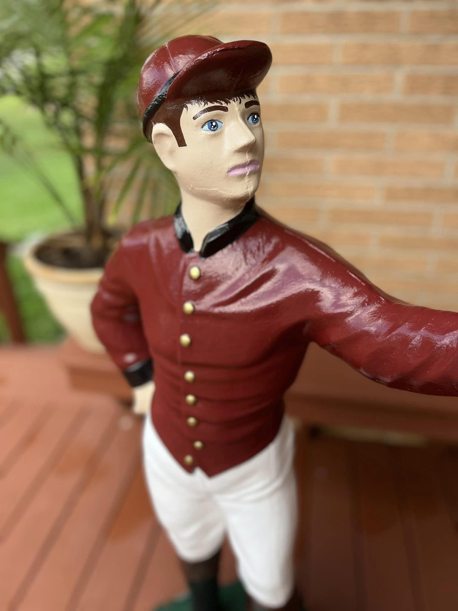 Lawn Jockey - Classic Barn Red - Etsy, image size:1536x2048