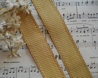 Vin Gold Metallic Military Trim Traditional Design Dbl Weave French $5.99 p/yd 