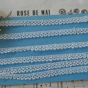 3y Vintage USA 1/4" Cotton Scallop Picot Edge Crocheted Valenciennes Dainty Lace Heirloom Irish Trim Victorian Dress Hat Baby Flapper