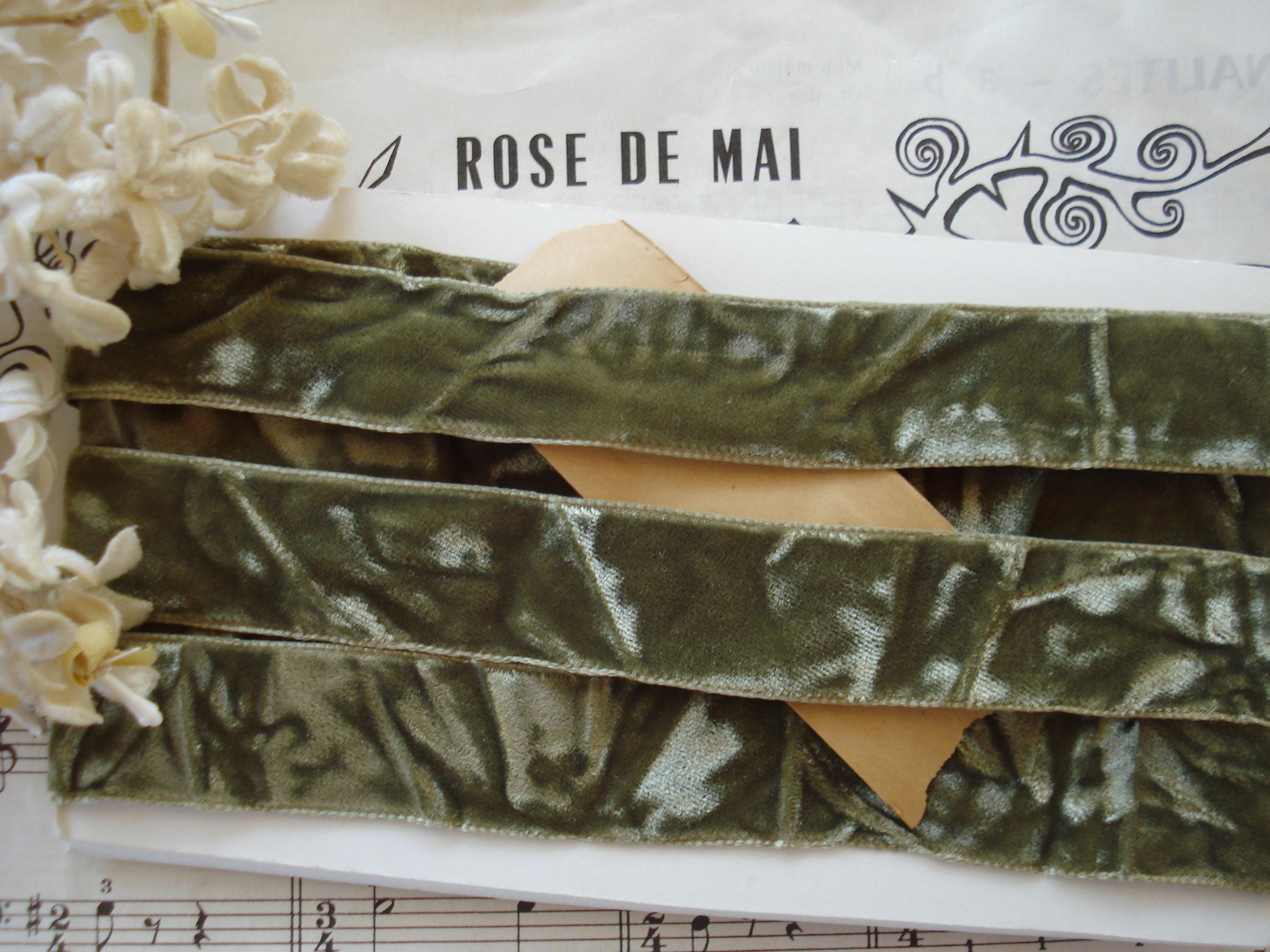 1歳 7インチ ヴィンテージ フランス 7/8インチ オリーブグリーン