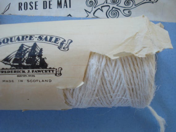 Vintage Large Spool Scotland Square Sale Frederick Fawcett Linen