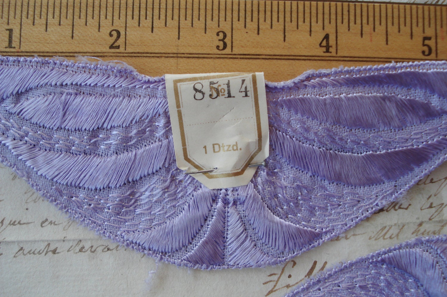 Vintage Lavender Quilted Silk Floral Toque Hat Mauve Pom Pom Mid Century Style Antique c. 1895–1905 Purple Silk Chiffon Toque Hat with Silk  main image 2