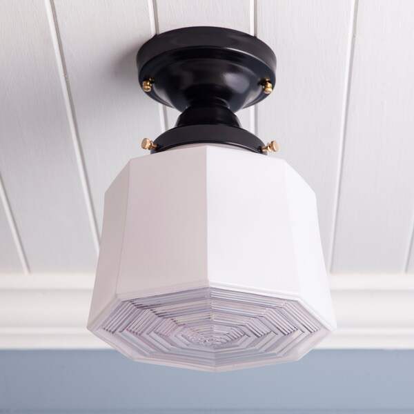 Clear Glass Schoolhouse Shade Etsy