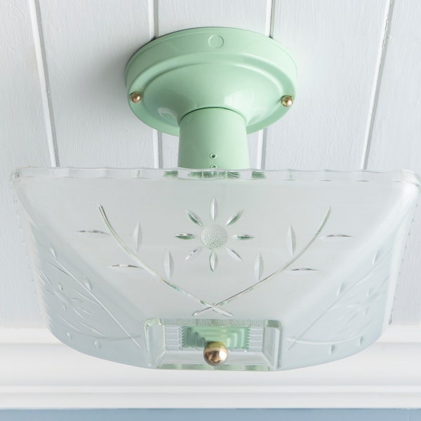 Vintage Flush Mount Ceiling Light - Etsy