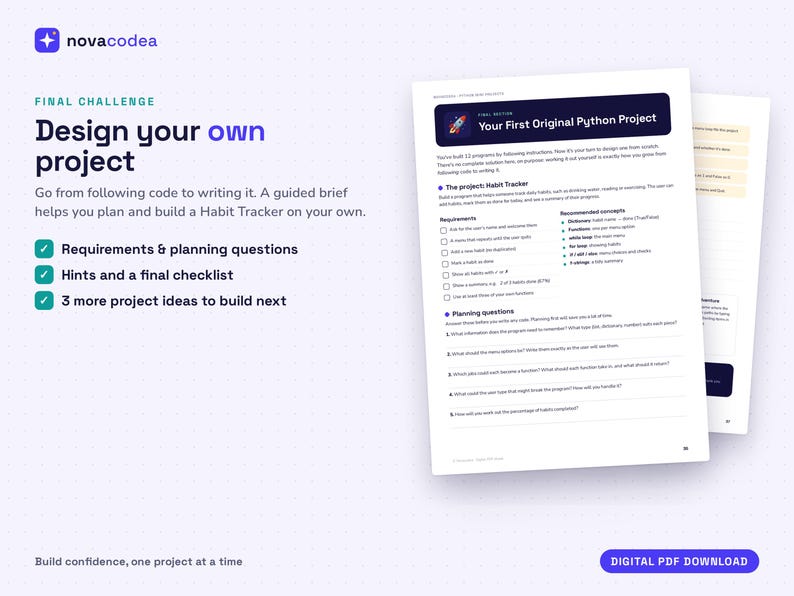 Mini-projets Python pour débutants | 12 projets de programmation étape par étape | Guide Python pour débutants (PDF) image 6