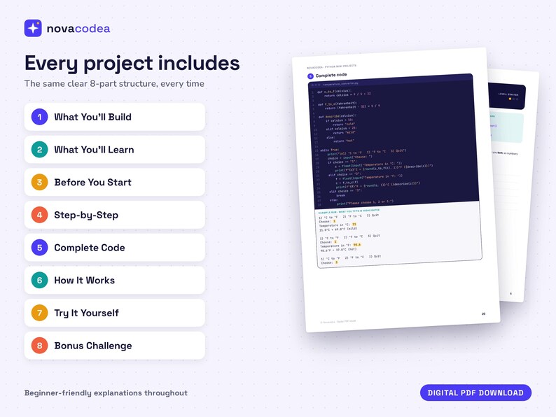 Mini-projets Python pour débutants | 12 projets de programmation étape par étape | Guide Python pour débutants (PDF) image 3