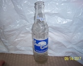 1963 Suncrest National NuGrape Atlanta GA 10 oz clear acl painted label soda bottle 8 1 2 quot tall