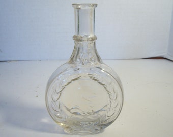 1890's Medieval Knight Perfume or tonic cologne scent bottle 5 5/8  inches tall