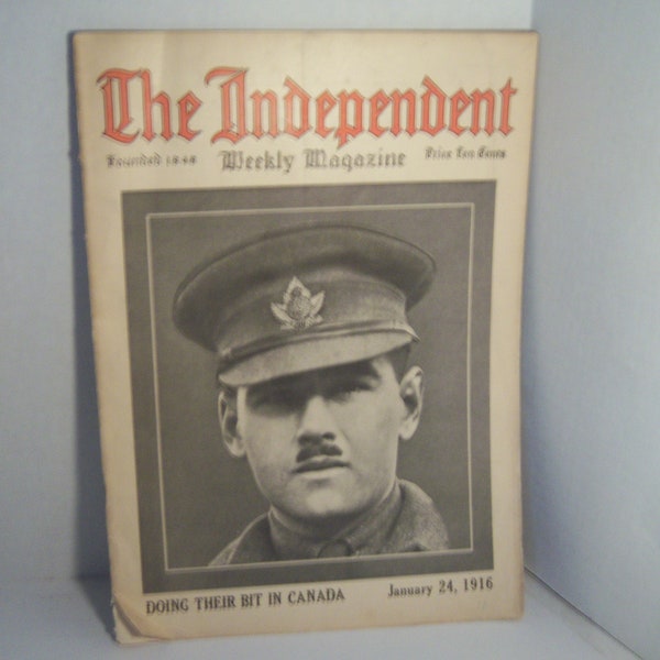 January 24, 1916 The Independent Weekly German Attack Champagne Pan Pacific Conference Magazine Paper Ephemera