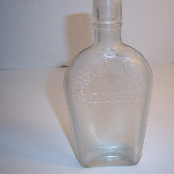 PA1 - 1920's Great Seal Styronbegg's Newark Ohio 6 1/4  inch tall food bottle