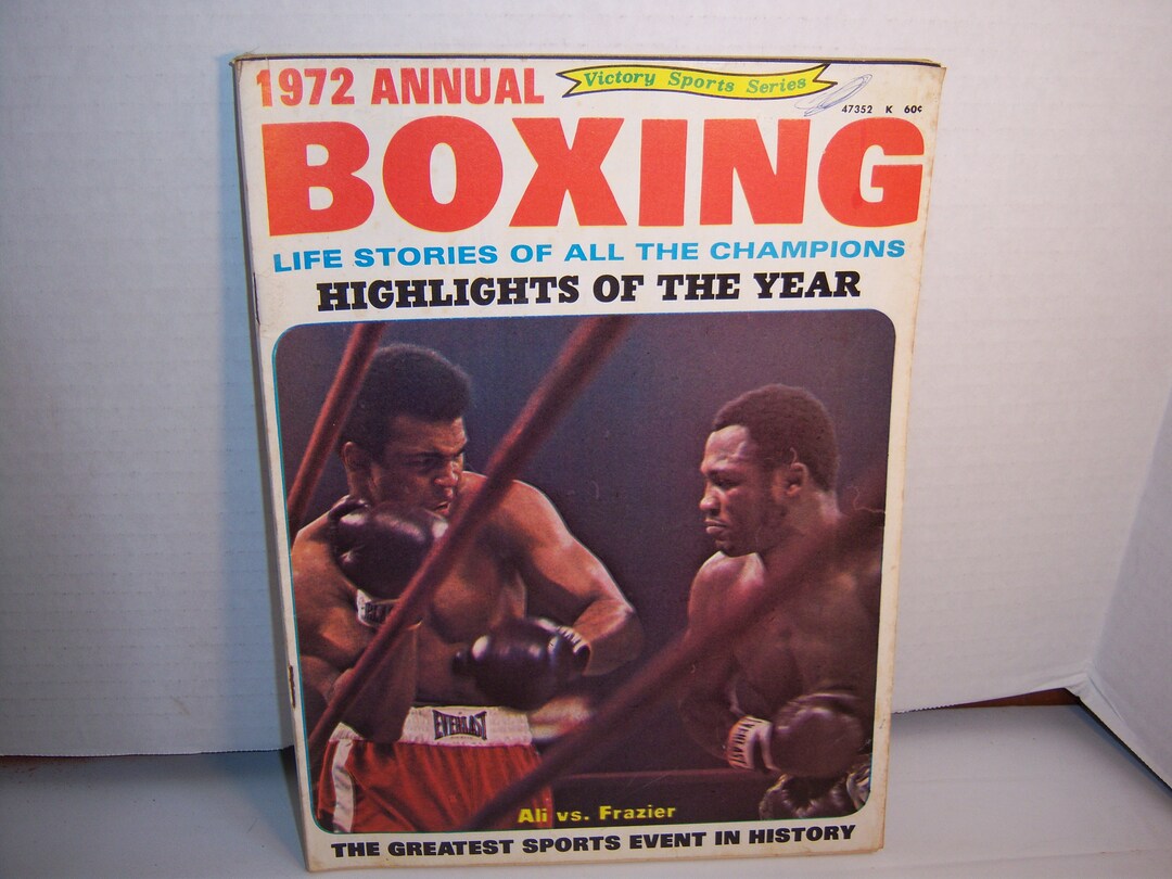 TI - Boxing Annual for 1972 Magazine Muhammad Ali Joe Frazier Ring ...