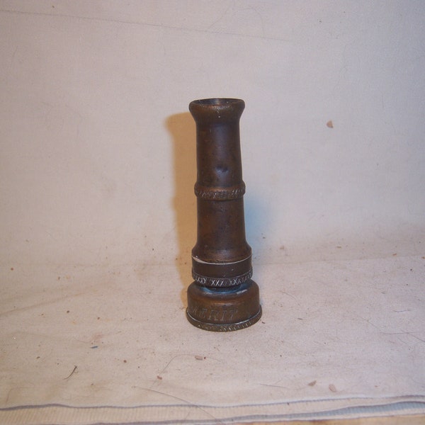 1960's  Sherman-Dart Solid Brass Cast Metal 3 1/2" Long  Water Hose Pressure Nozzle