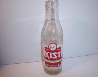 PA6 - 1948 Kist Beverages Colonial Bottling Works Norristown Pa Clear ACL 7 oz 8 1/4" Soda Bottle