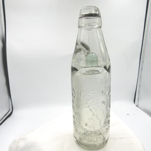 EB - 1890's Gazzosa Tipo Milano (LION) 815 Carpenter St Philadelphia Pa 8 3/8" Tall CODD Soda Bottle