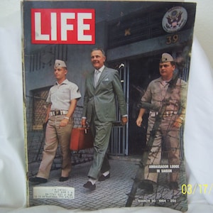 March 20, 1964 Life Magazine Ambassador Lodge in Saigon Vietnam