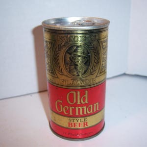 KN - 1970&#39;s Old German Style Gold Beer Peter Hand Brewing Co Chicago ILL 12 oz EMPTY Metal beer can