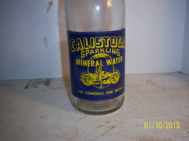 1940's Calistoga Mineral Water Mountains California Blue & Etsy