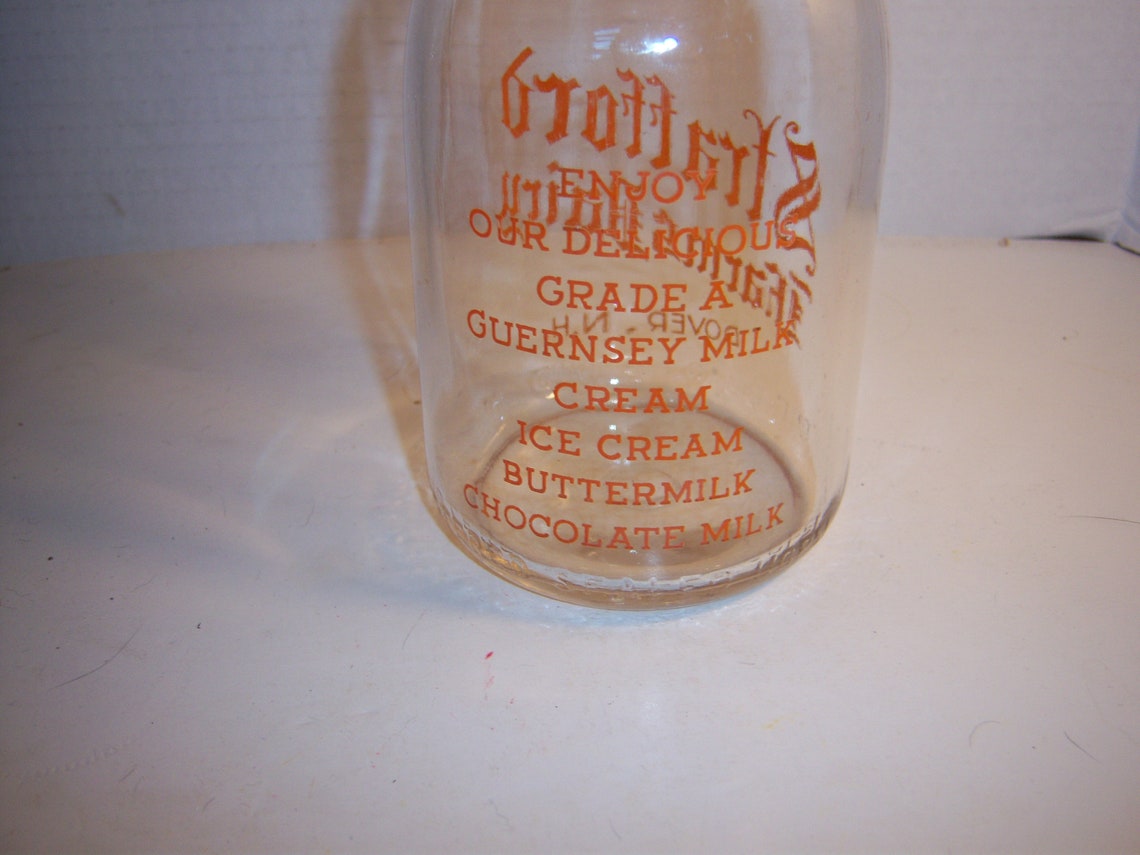 194050's Strafford Farms Dairy Dover NH Cream Top Cow 9 Etsy
