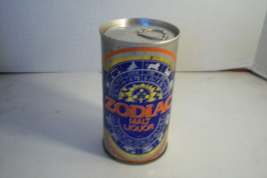 1970's Zodiac Malt Liquor Peter Hand Brewing Co Chicago Ill 12 Oz Steel