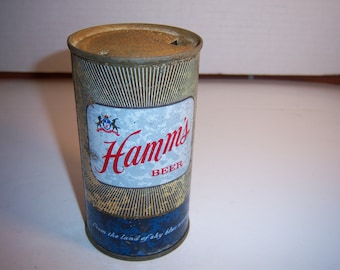 TM1 - 1940's Hamm's  Beer Theo Hamm Brewing St  Paul Minn 12 oz steel flat top  beer can breweriana ale stout