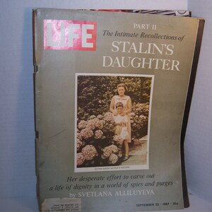 September 22, 1967 Life Svetlana Alliluyeva Josef Stalin&#39;s Daughter Magazine