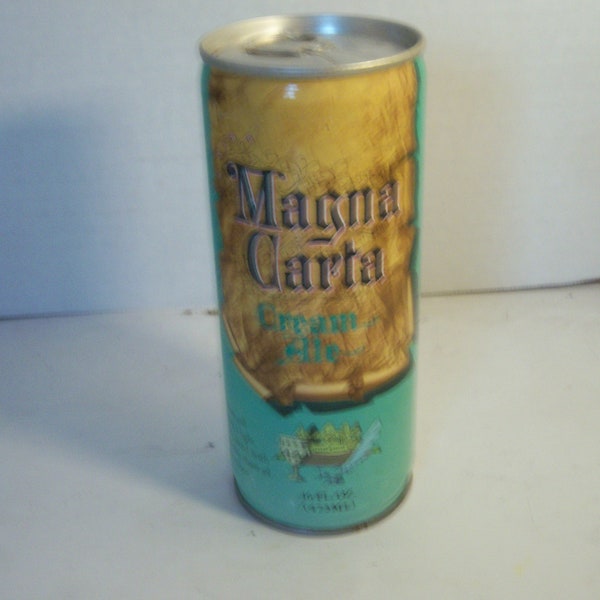 1970's Magna Carta Cream Ale Brewing Co Pittsburgh Pa Steel 16 oz beer can breweriana ale stout