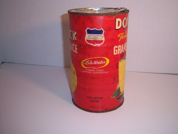 1960's Donald Duck Disney Character Grapefruit Drink Lake Wales