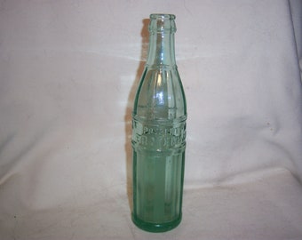 1920's Property of ER Mixon & Co Washington NC 9 " Aqua Deco Soda Bottle
