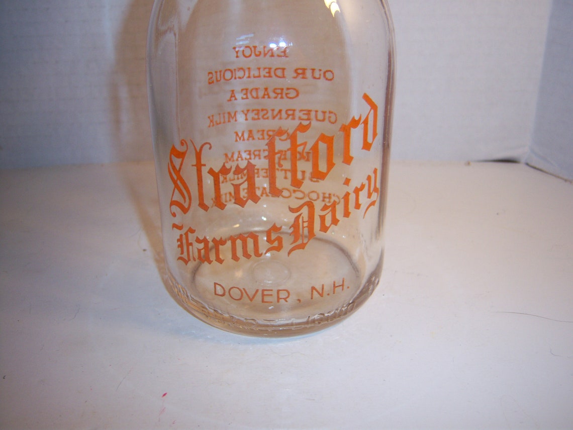 194050's Strafford Farms Dairy Dover NH Cream Top Cow 9 Etsy