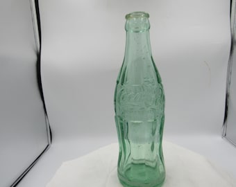 1960 Coke Coca Cola Hobbleskirt Cedartown Ga Light green 6 1/2 oz soda bottle