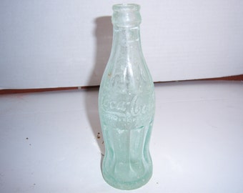 MI - Nov 16, 1915 Coke Coca Cola Hobbleskirt Fort Valley Ga Light green 6 1/2 oz soda bottle