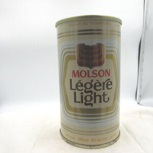 ZC - 1970's Molson Legere Light Beer Montreal Quebec 12 oz EMPTY Pop Top Steel beer can No 2