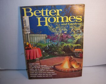 June  1963 Better Homes & Garden Magazine Fire pit Paper Ephemera No 2