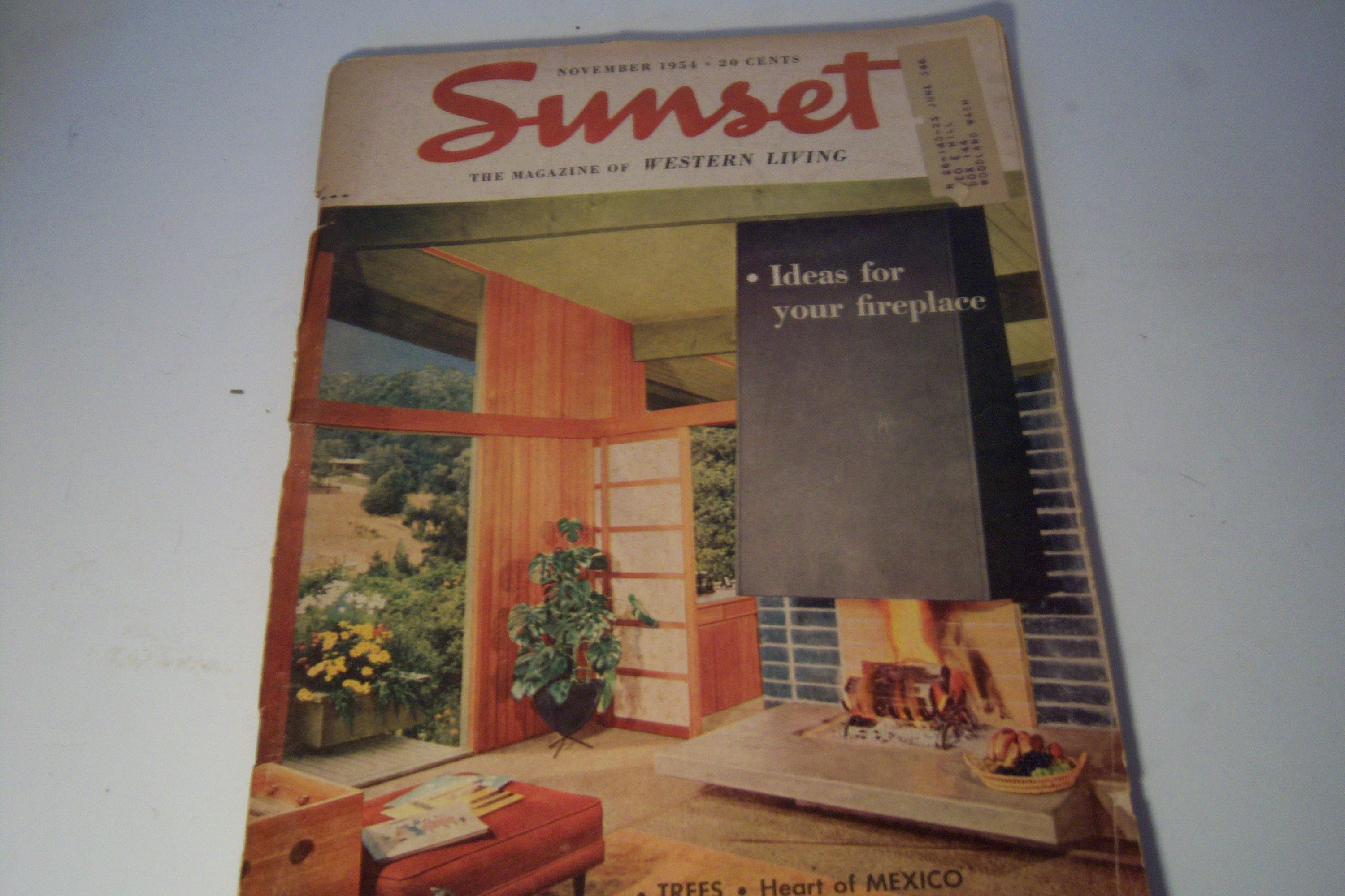 November 1954 Sunset Western Living Model Home Home Decor Deck - Etsy
