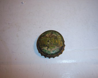 BW - 1920's Sand Springs Mineral Water Williamstown, Mass Corklined Soda Bottle Cap No 1